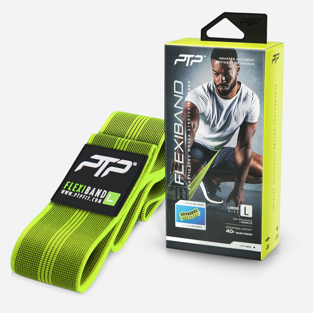 PTP FlexiBand Large | Lime - Perfect for Stretching during Travels